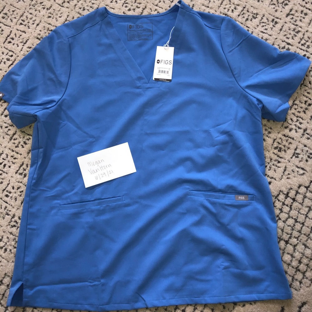 NEW Figs Ceil Blue Scrub Set